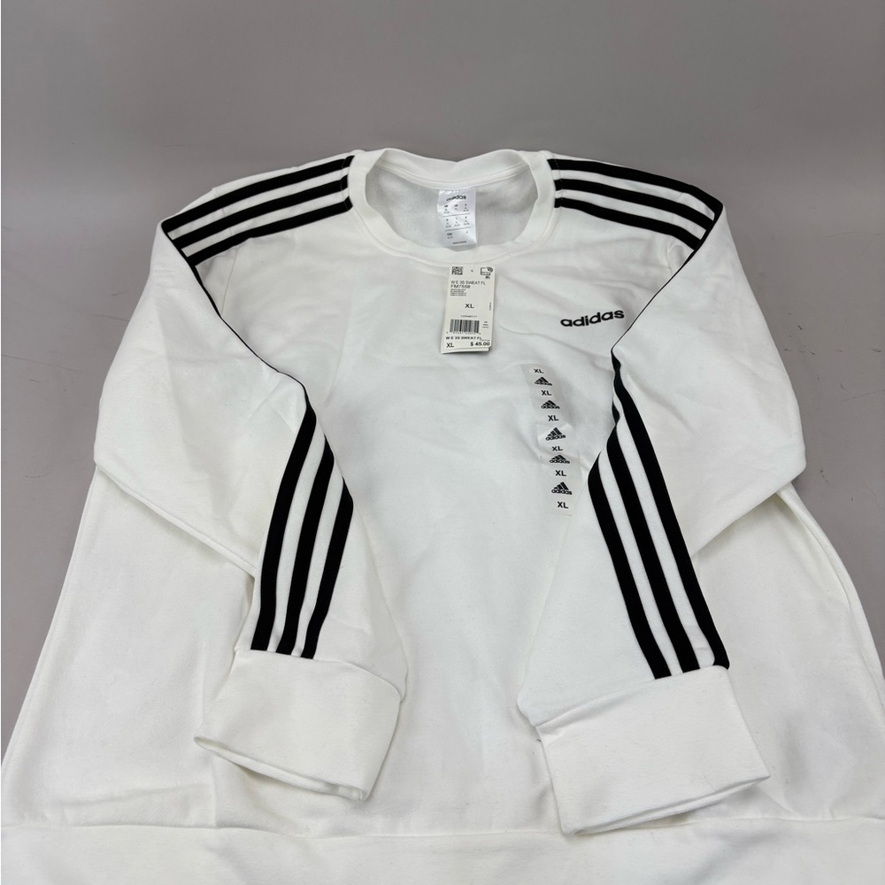 Adidas White Sweatshirt